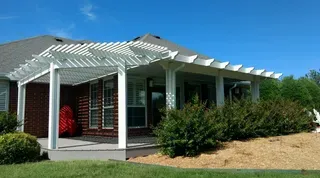 White Pergolas — Springdale, AR — Backyard Designs Inc.