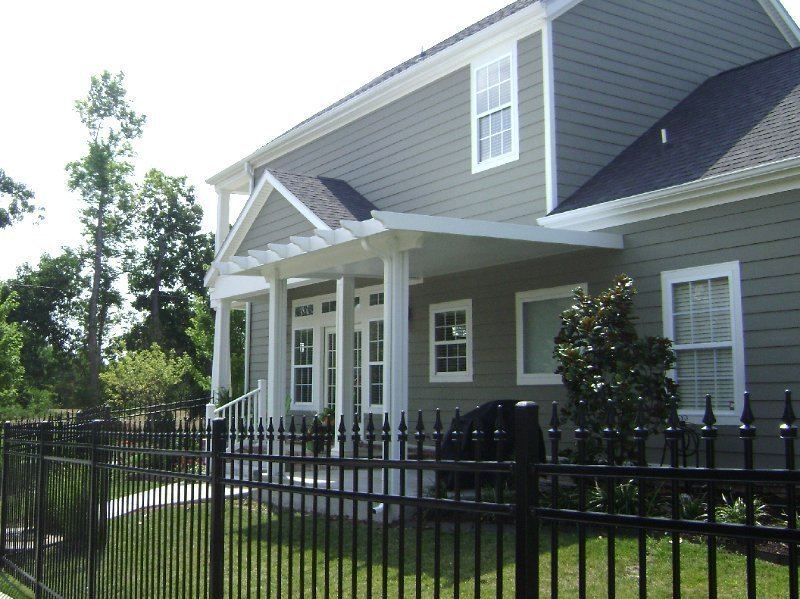 White House With Fence — Springdale, AR — Backyard Designs Inc.