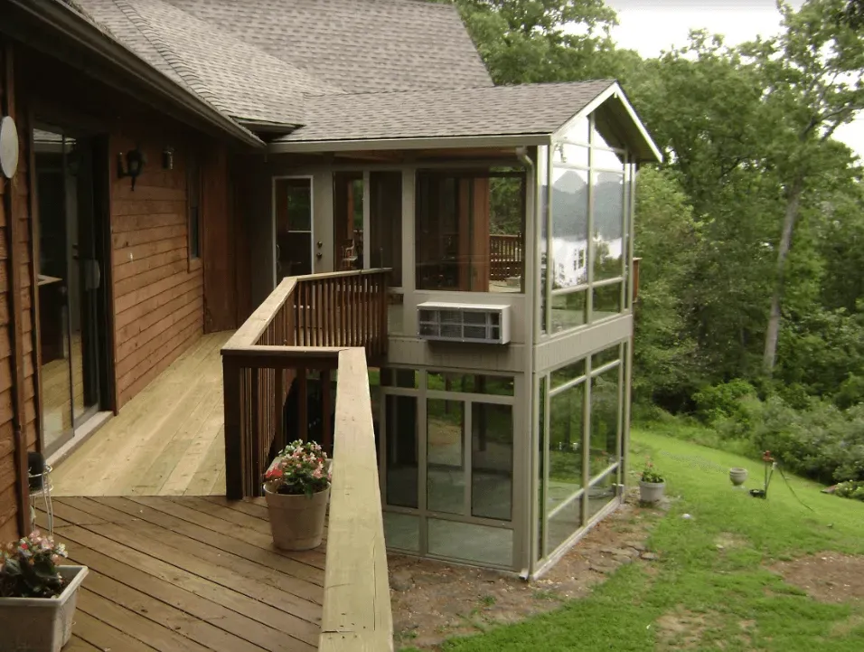 Sunrooms Balcony — Springdale, AR — Backyard Designs Inc.