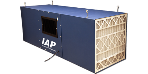 IAP Ambient air cleaners T flow air pattern for fire station and EMS