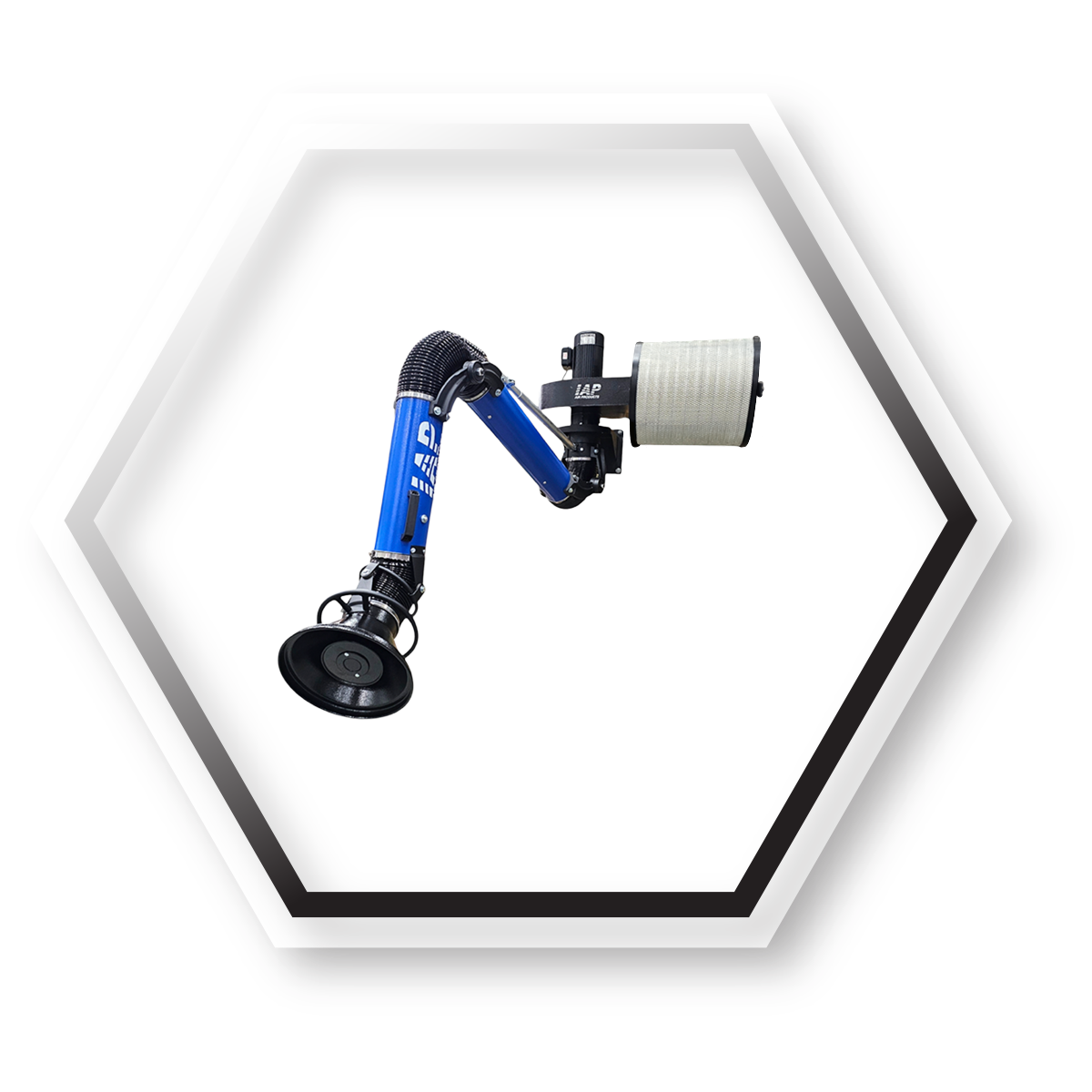 Fume extraction arm filtration or dual fume arm filtration