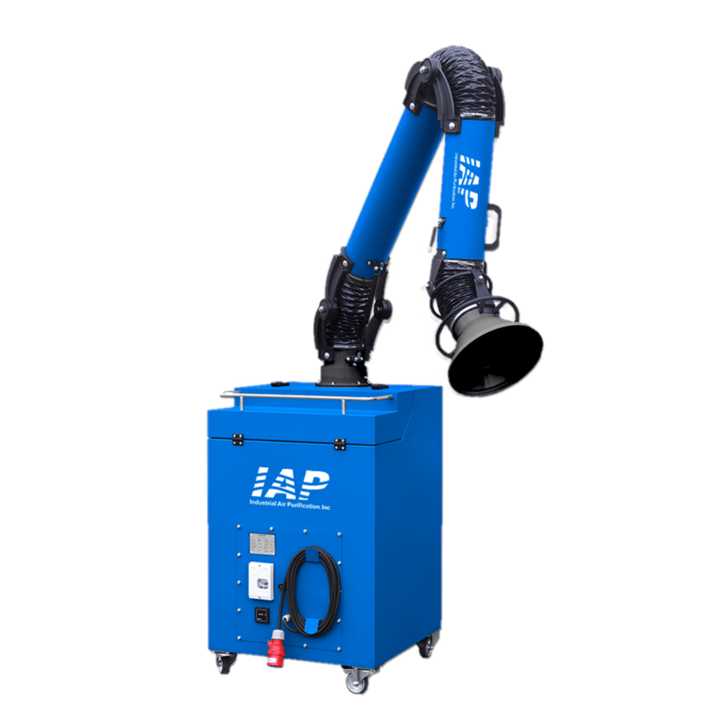 Intermittent use mobile weld fume extractor