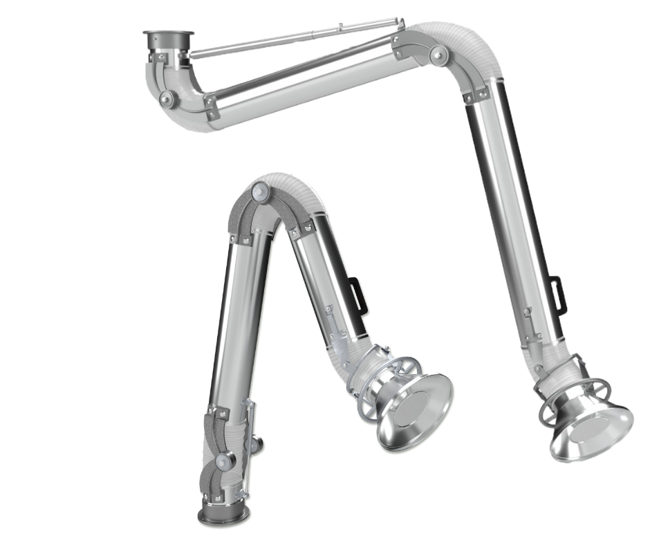 IAP stainless steel fume extraction arm