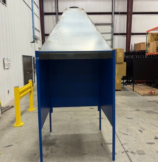 WELDSHELL welding booth with a canopy hood
