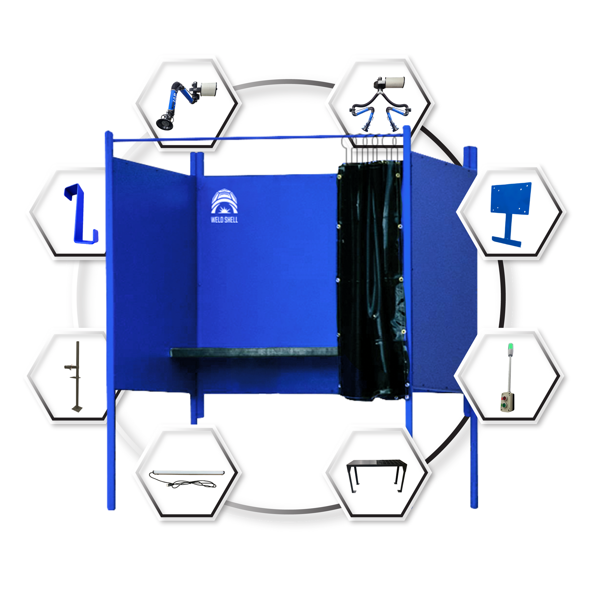 WELDSHELL Welding booths by IAP, ideal for trade schools and technical colleges needing a welding solution.