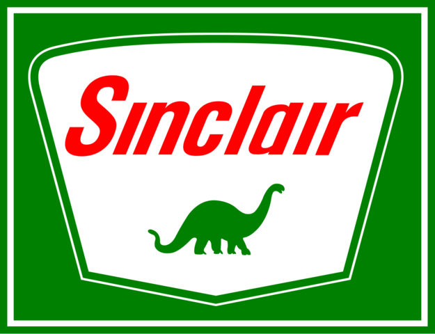 Sinclair gas station logo: Red 