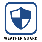 Blue shield icon inside a square frame, labeled