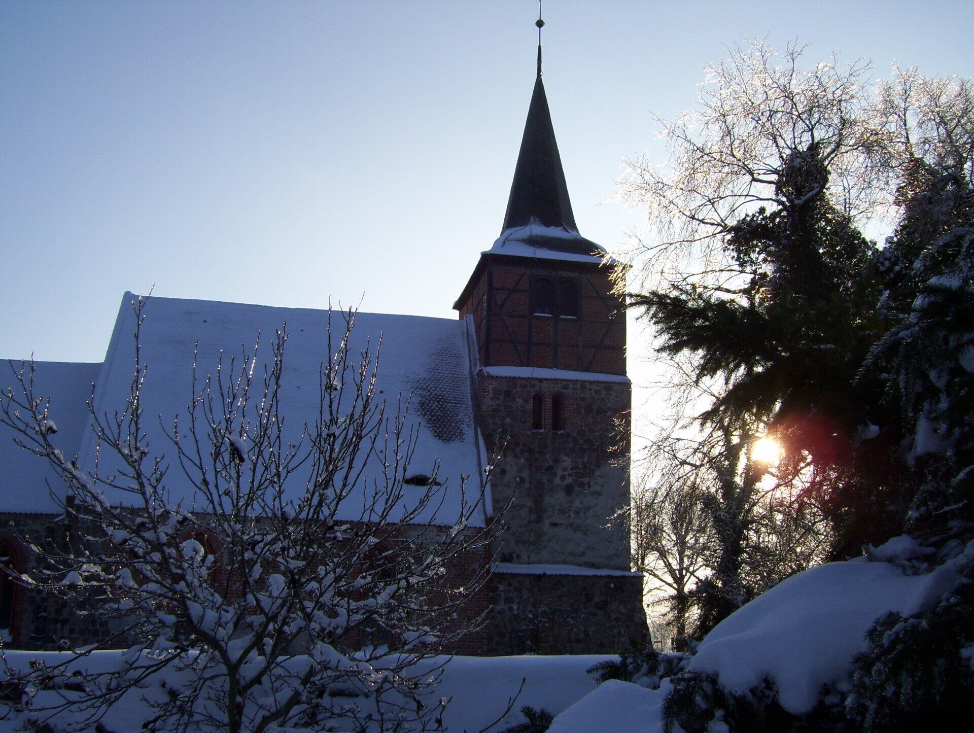 Erzählkirche Sietow Winter