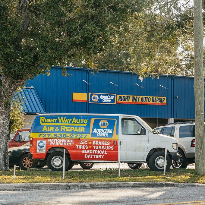 The front of our Clearwater Auto Repair Shop | Right Way Auto Air&Repair