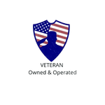 a logo for a veteran owned and operated company