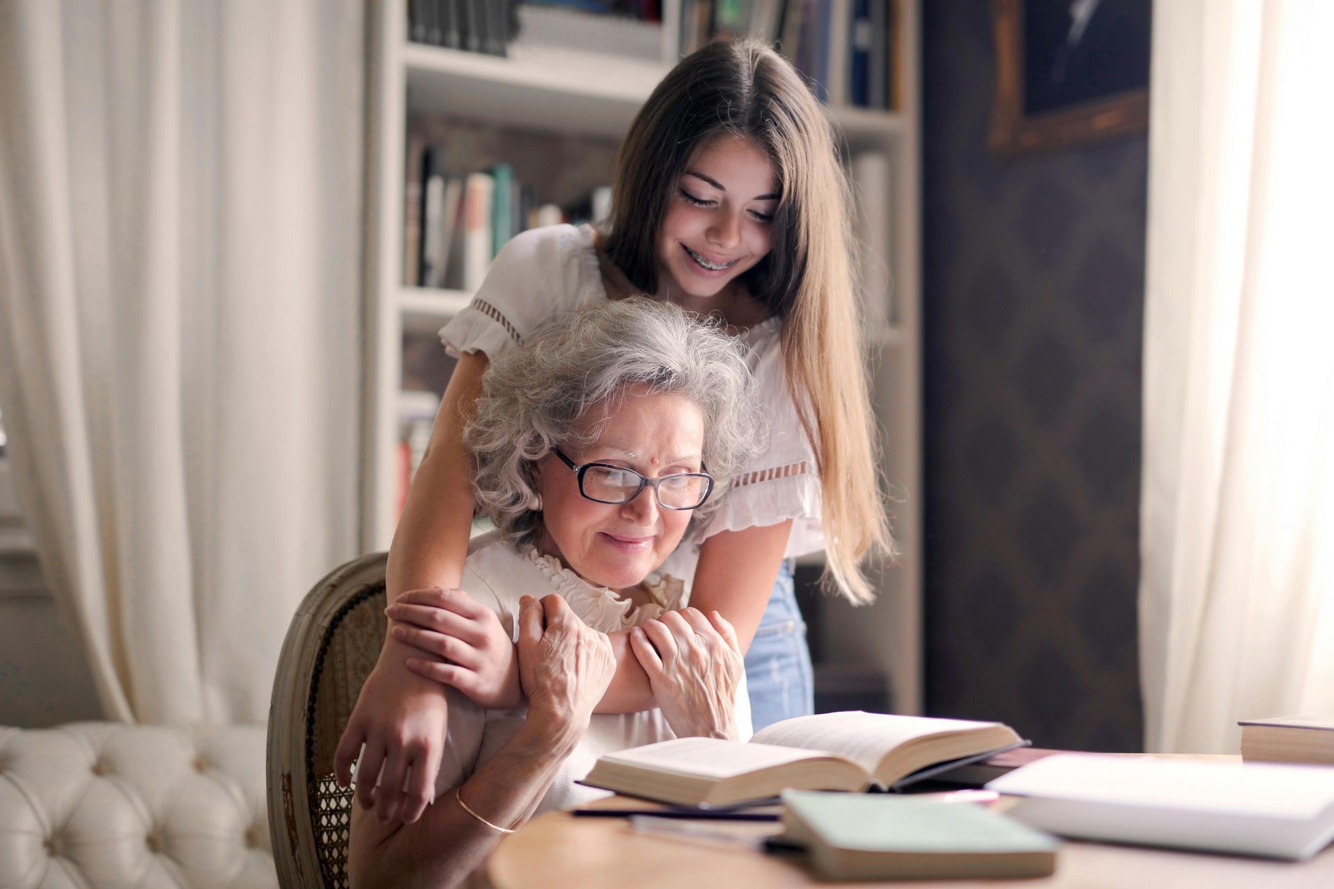 image of grandparent with visitation and/or custody rights with her granddaughter