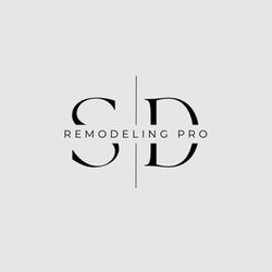 A logo for a remodeling company called sd remodeling pro.