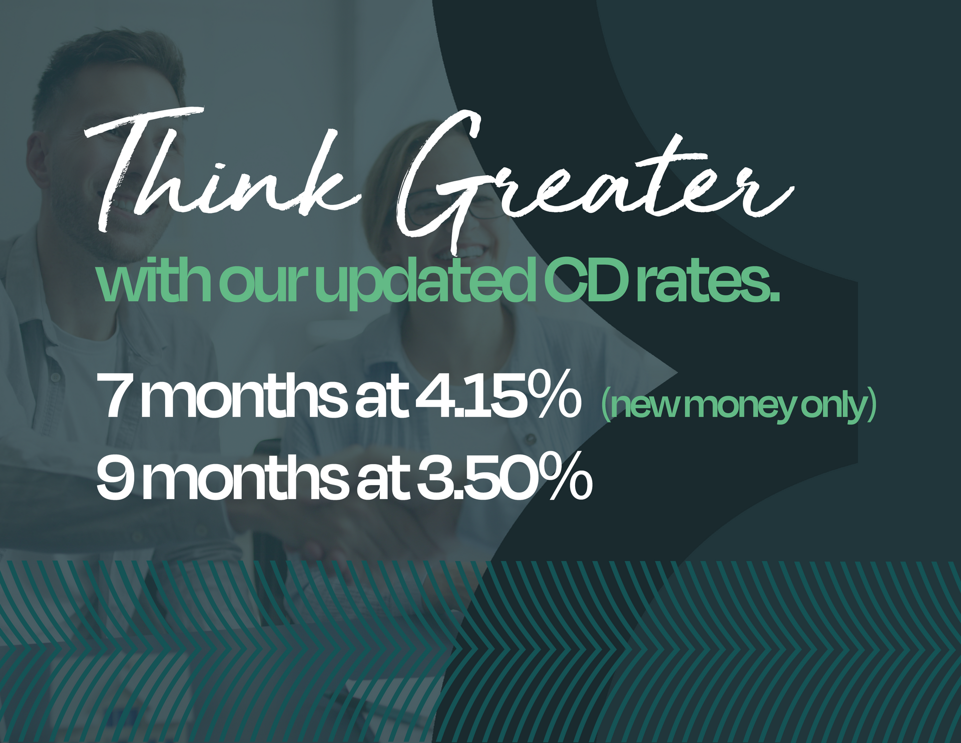 Ad for CD rates: 