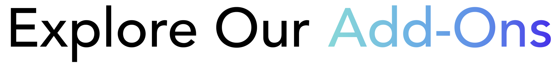 The word explore is on a white background