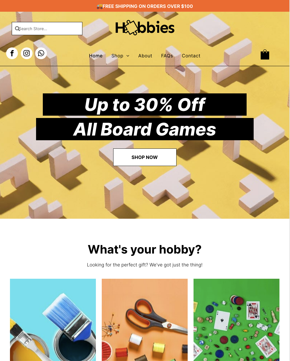 The website hobbies offers up to 30 % off all board games