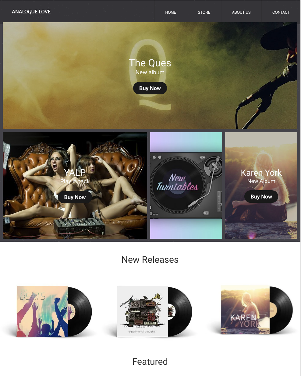 A website for the ques shows a couple of women sitting on a couch