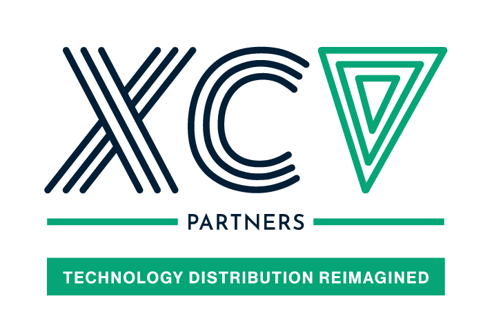 The logo for xcv partners is a technology distribution reimagined logo.