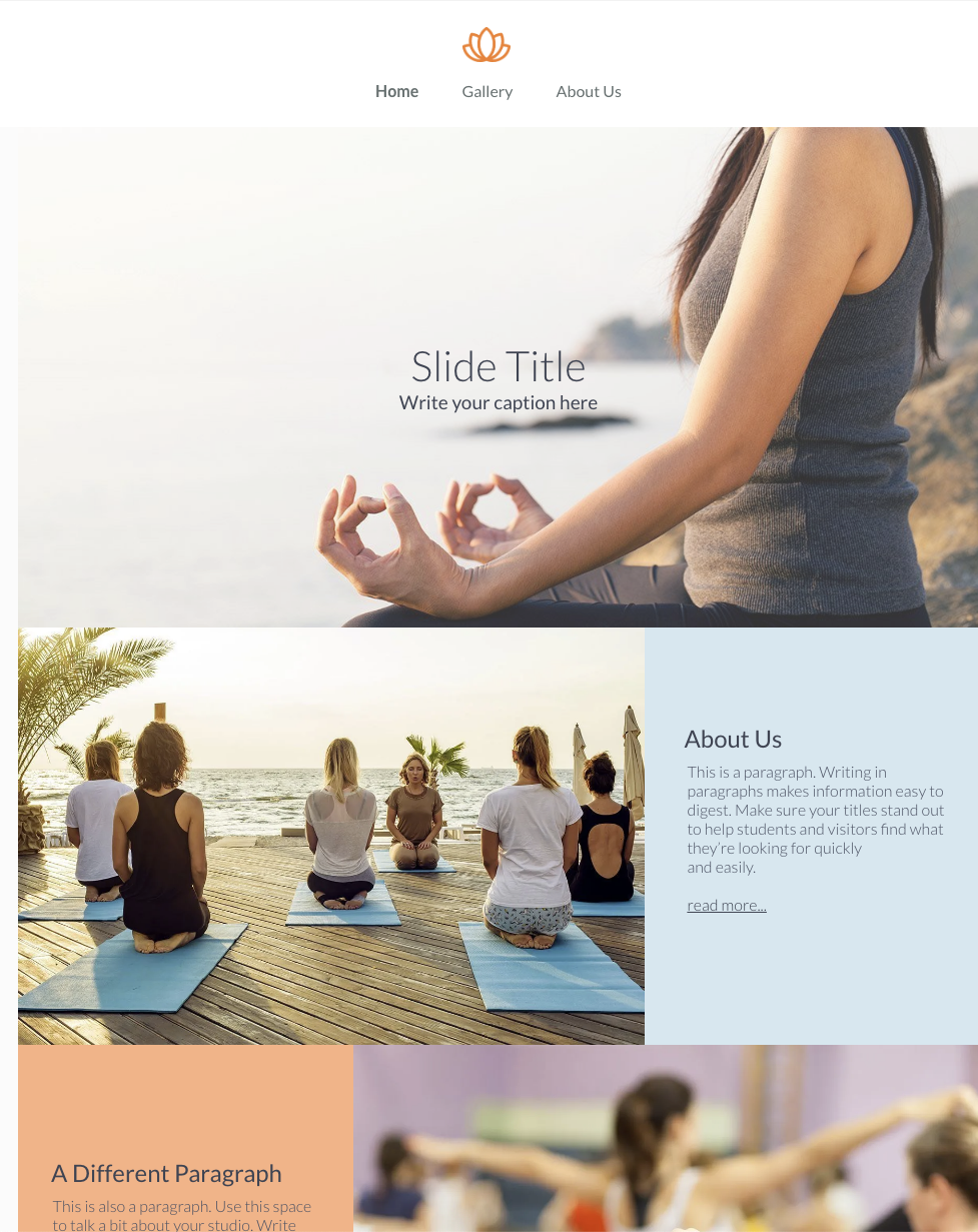 A group of people are sitting on yoga mats on the beach.