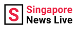 The logo for singapore news live is red and black.