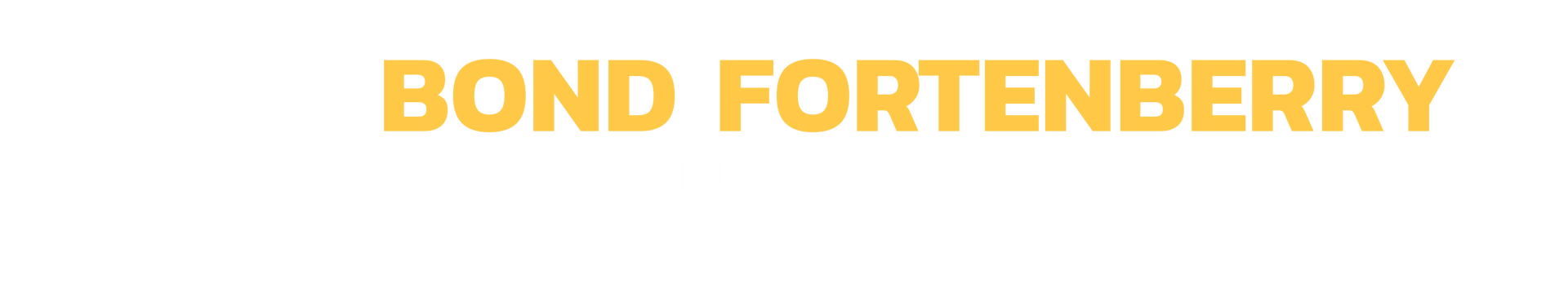 The word bond is written in yellow on a white background.