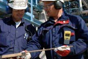 Engineers doing a service check