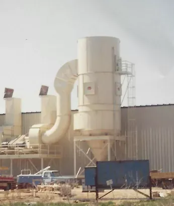 white dust collection unit