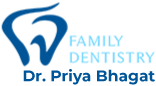 The logo for family dentistry dr. priya bhagat