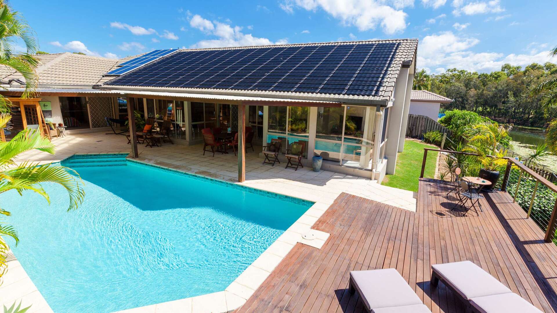 Backyard pool