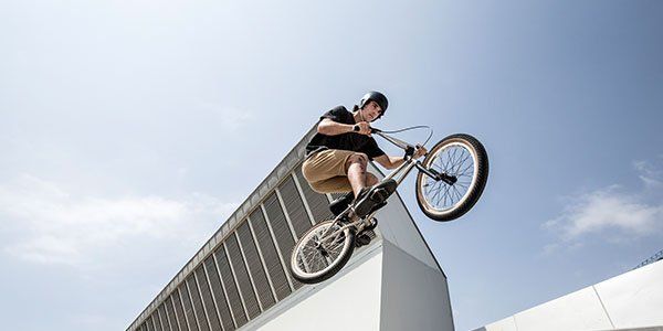 BMX Rider in City Jumping — North Geelong, VIC — Marshall’s Cycles