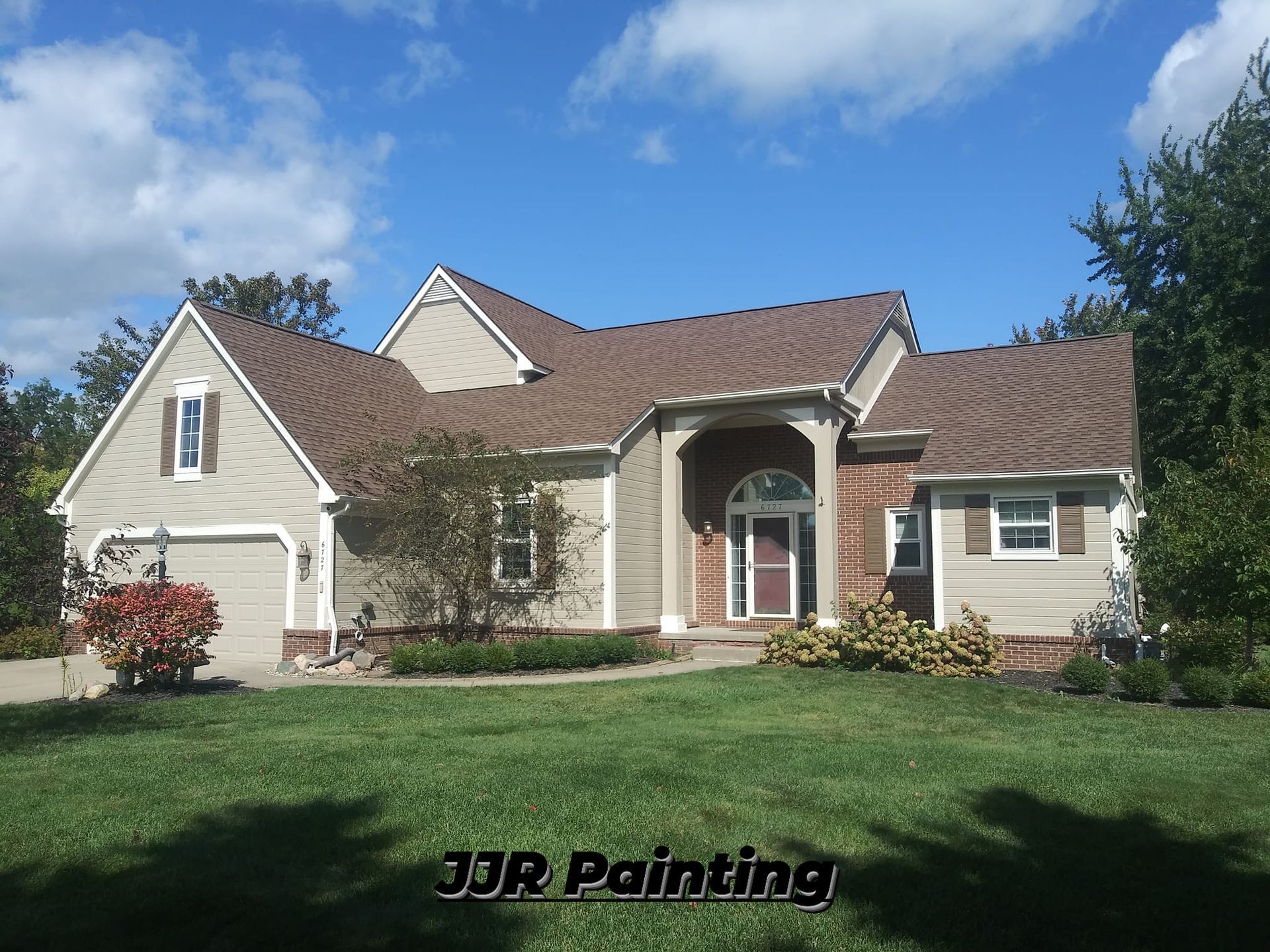 A house that has been painted by jjr painting