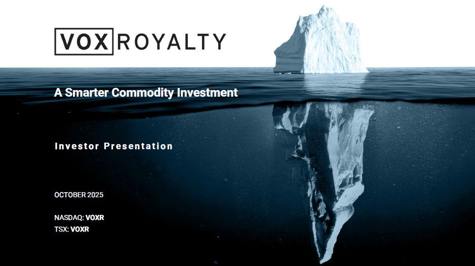 Thumbnail of Vox Royalty's Corporate Presentation