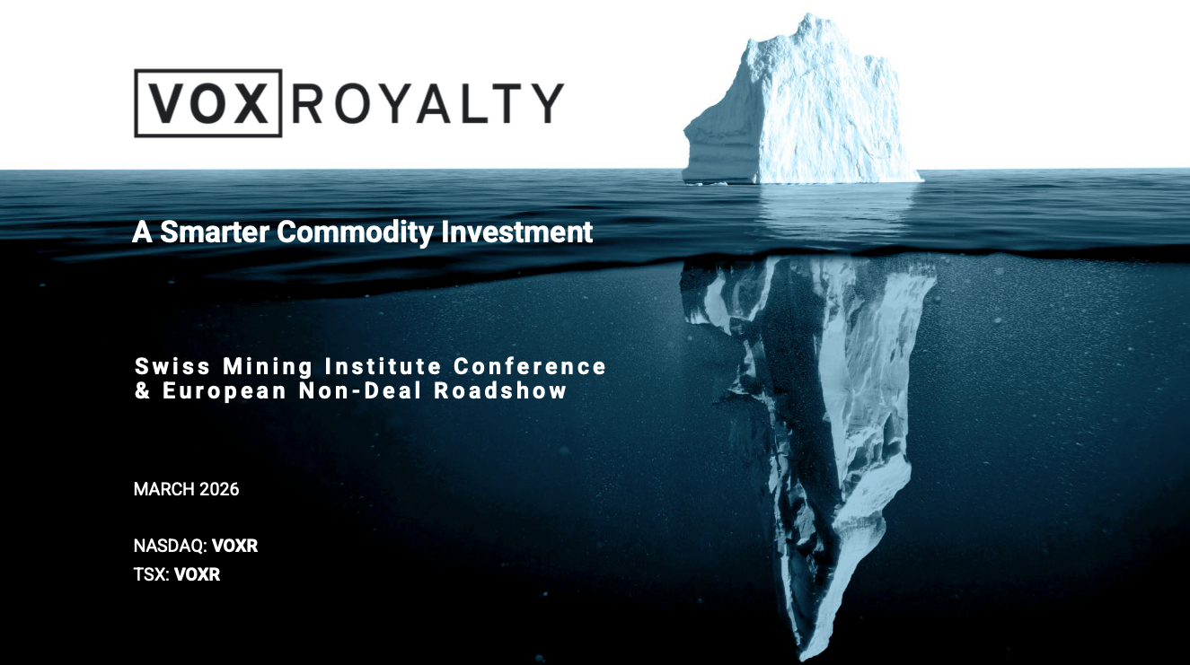 Thumbnail of Vox Royalty's Corporate Presentation