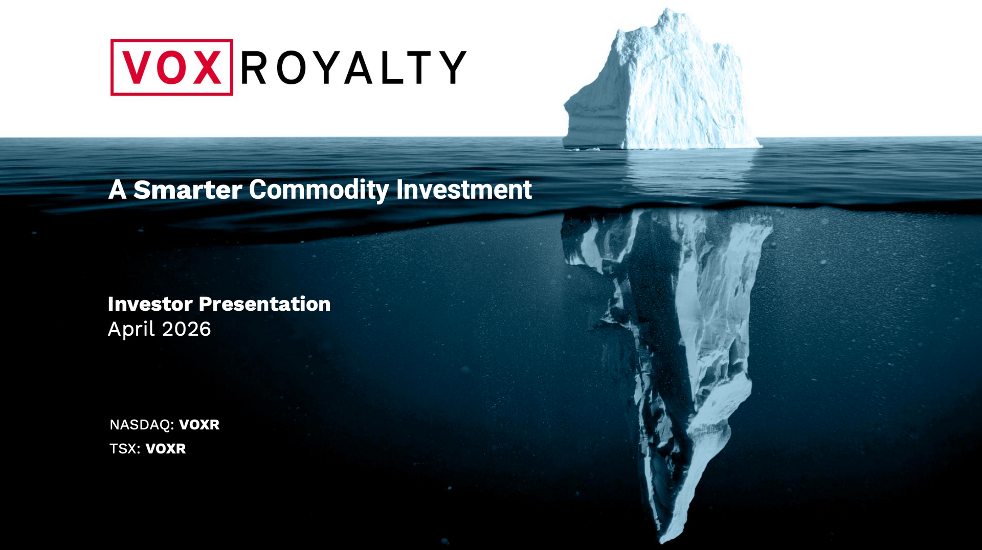 Thumbnail of Vox Royalty's Corporate Presentation