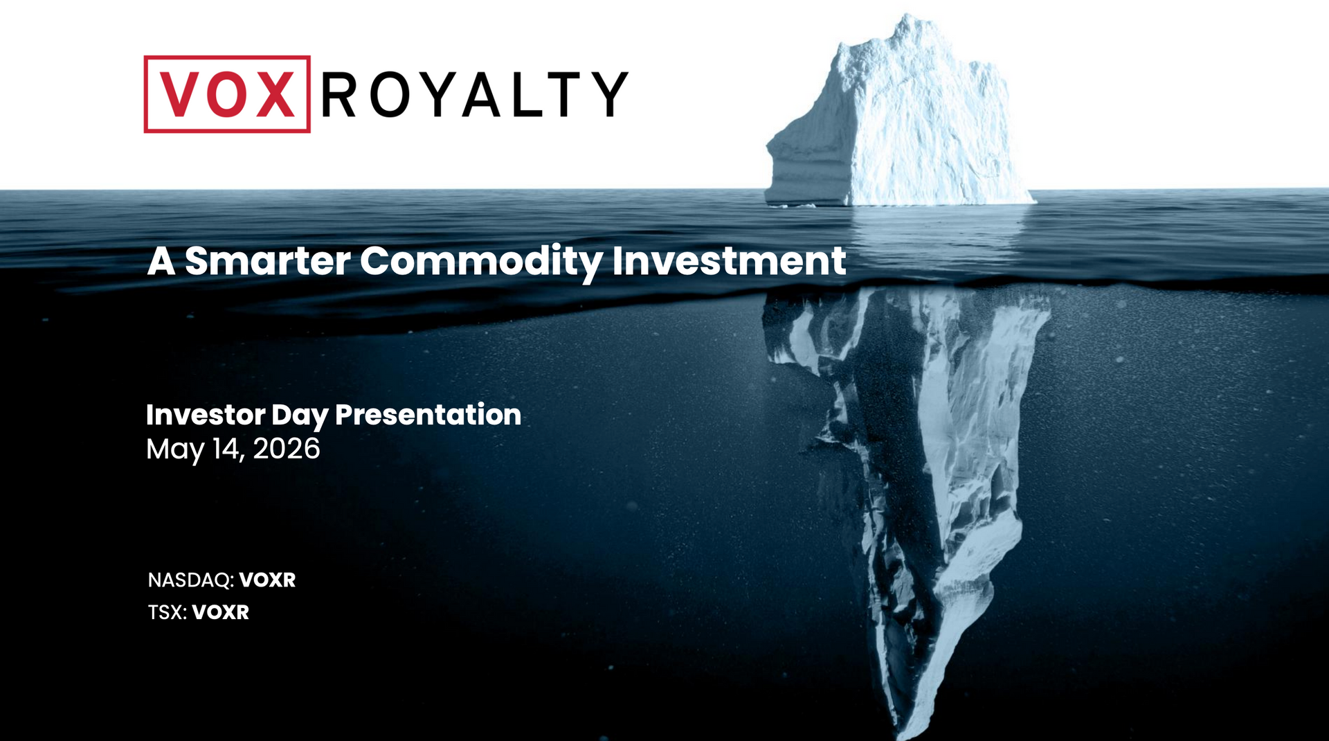 Thumbnail of Vox Royalty's Investor Day Presentation