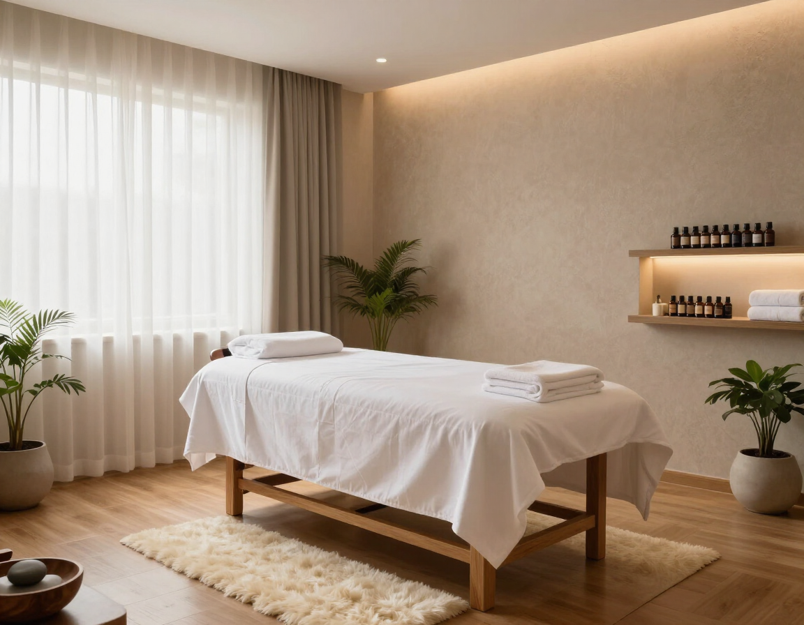 Massaggio spa in un ambiente rilassante e curato.