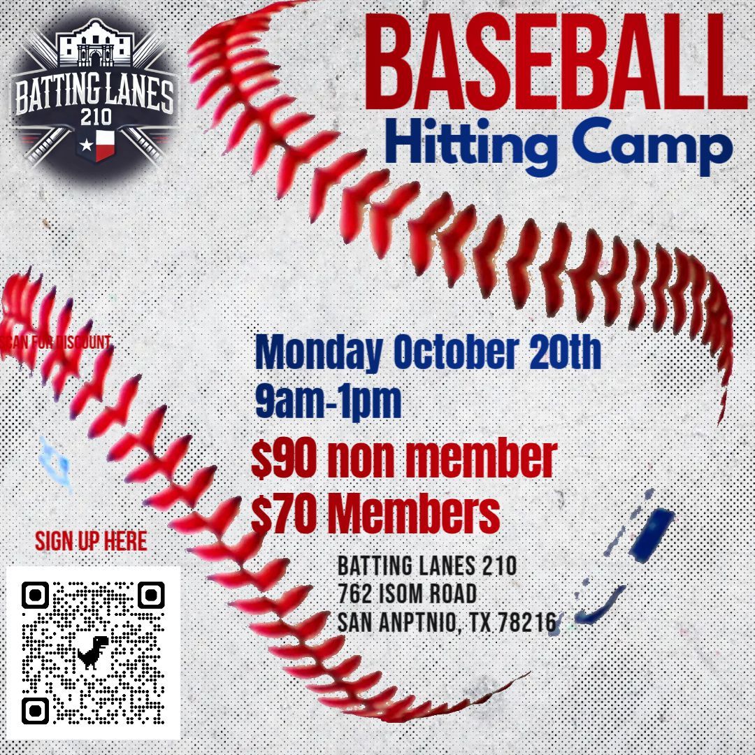 Summer hitting camp flyer