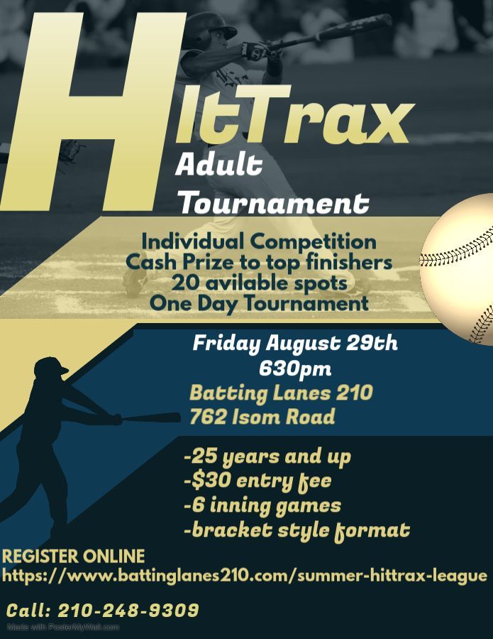Summer HitTrax League Flyer Image