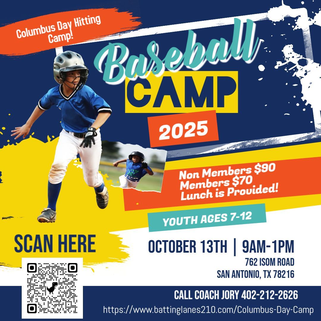 Summer hitting camp flyer
