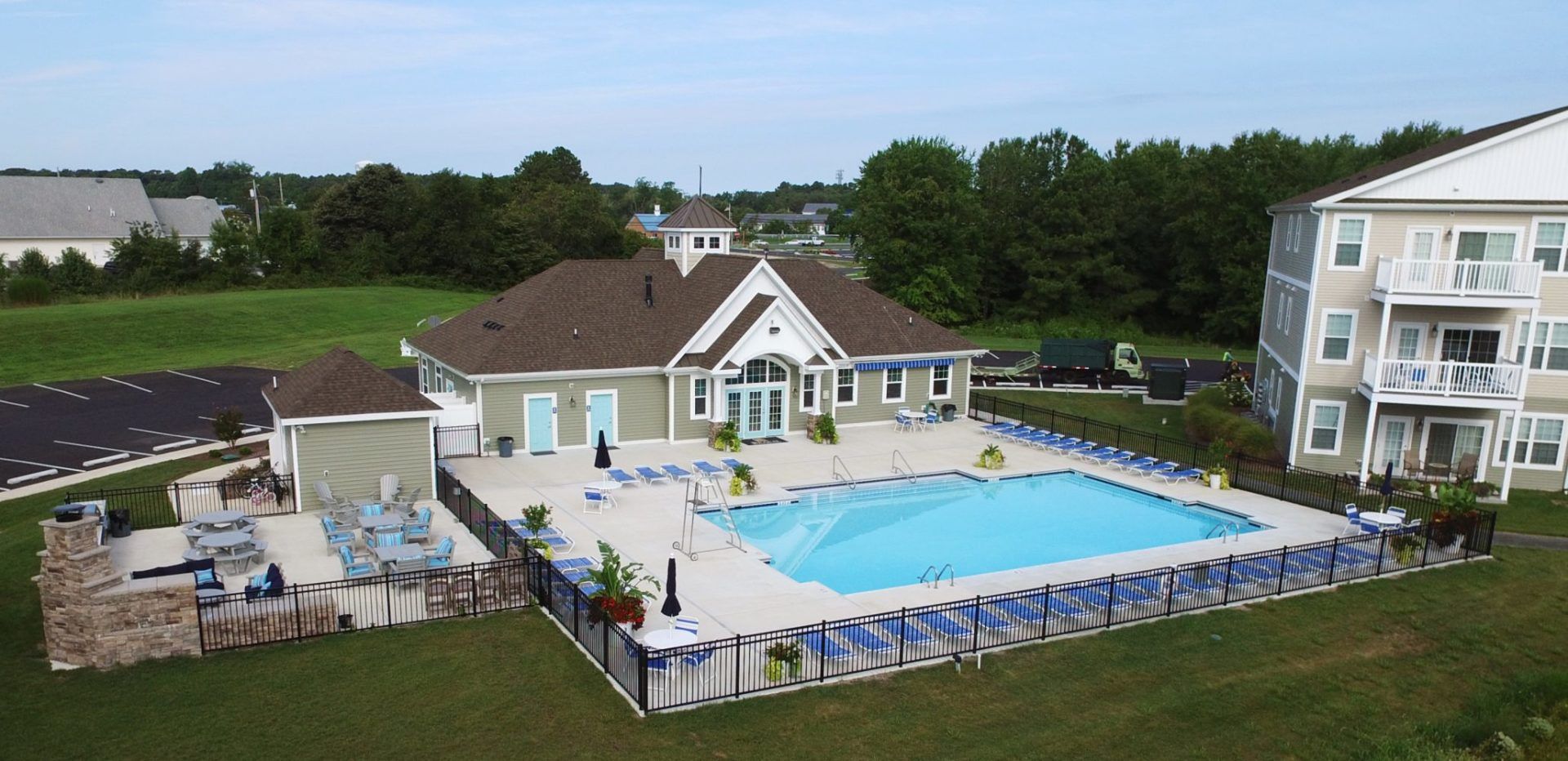 Beach Plum Dunes Aerial View of Pool