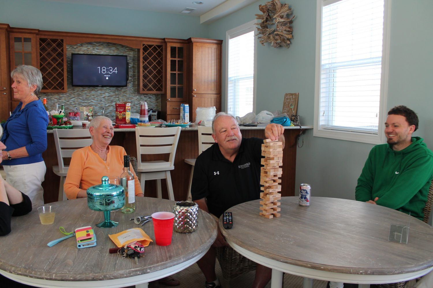 Happy people playing games at Beach Plum Dunes