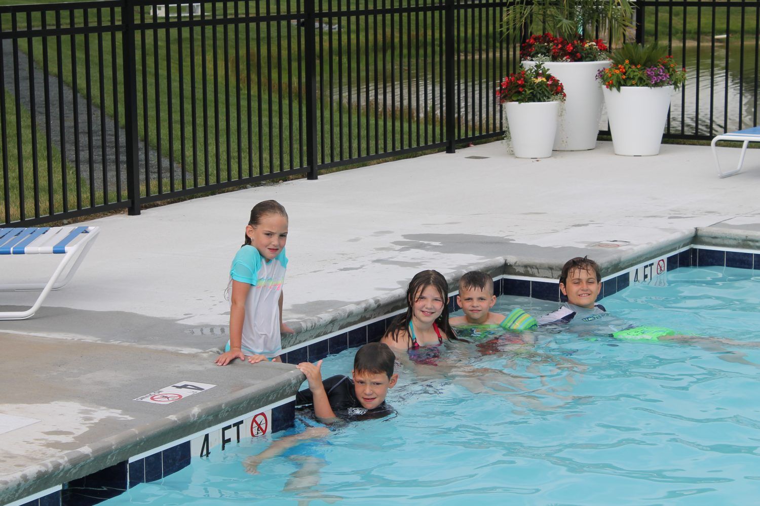 Kids Playing in the Pool at Beach Plum Dunes