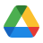 Google Drive logo: colorful triangular shape with green, yellow, blue, and red segments.