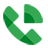 Green Google Voice telephone receiver icon.