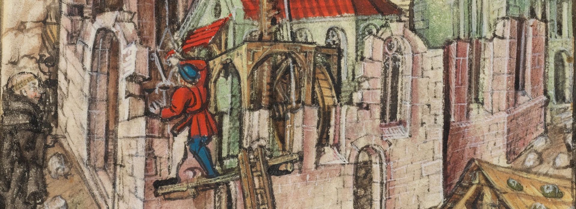 Treadwheel Crane  at the Hofkirche, Luzern