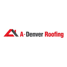 A denver roofing logo on a white background.