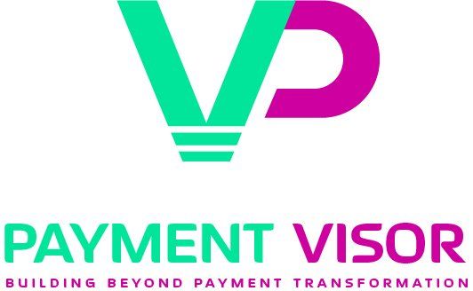 A logo for payment visor building beyond payment transformation