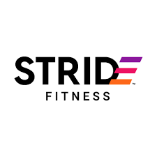 The stride fitness logo is on a white background.