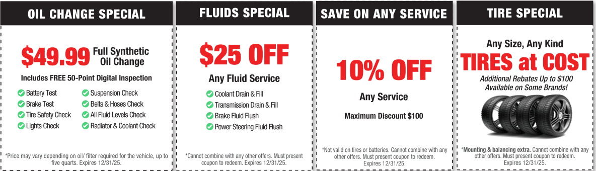 Coupons | Baber Auto Repair Service