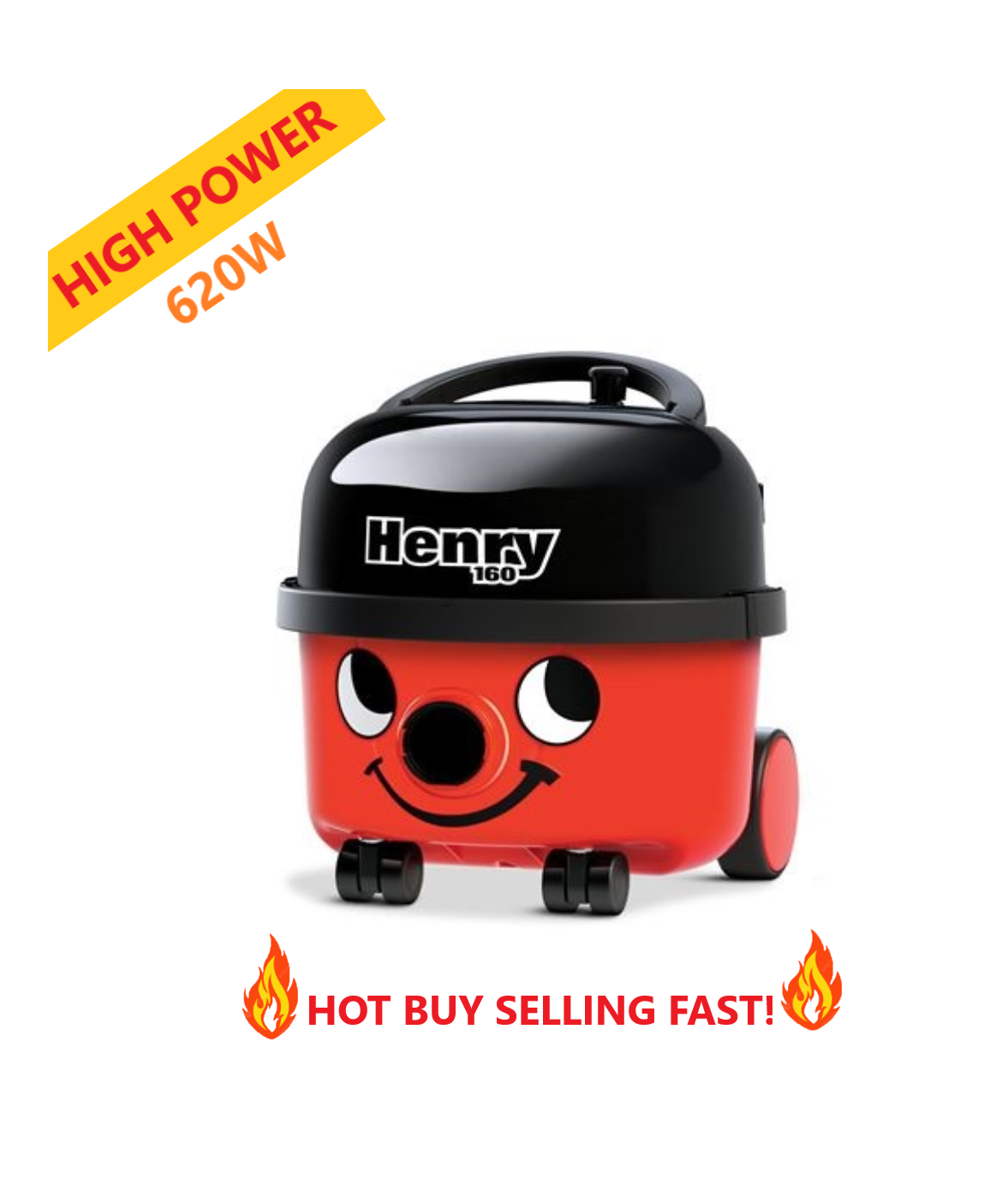 Numatic Henry HVR160-11 Vacuum Cleaner 6L 620w