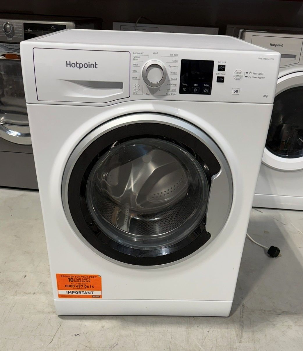 Refurbished NSWE845C WS UKN Hotpoint 8kg Washing Machine £190
